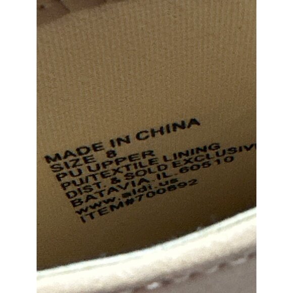 Serra Tan Ankle Booties With Back Zipper and Low Heel Women's Size 8 - Picture 11 of 14